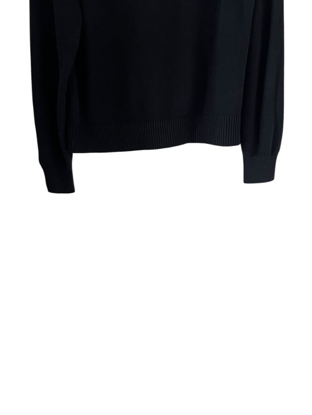Everlane Mock Turtleneck Cotton Sweater In Black Size S - Picture 11 of 13